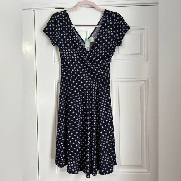fitted spring dress Nantucket Dress in Navy 6 main image 0